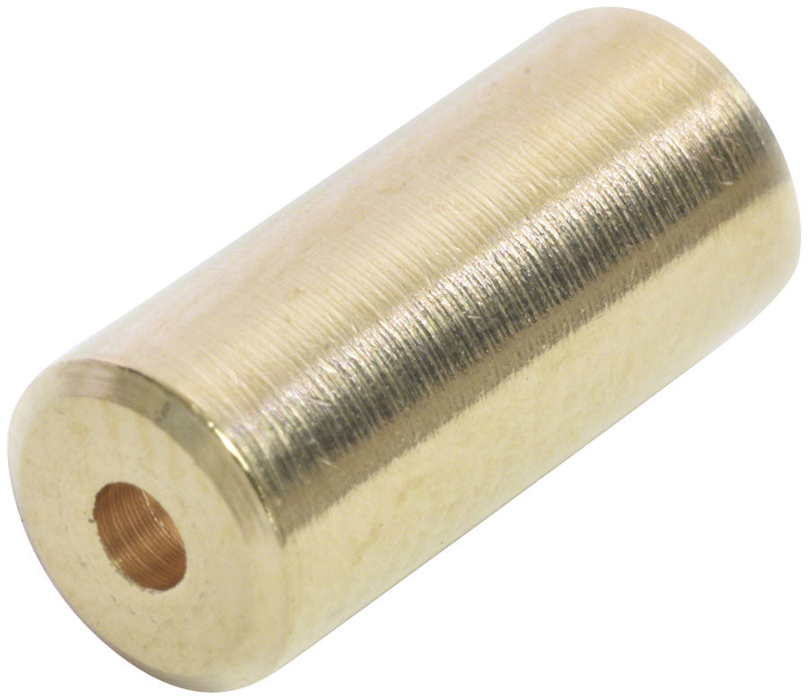 Wheels Manufacturing Cable Housing Ferrule - Brass 4mm Bottle of 300