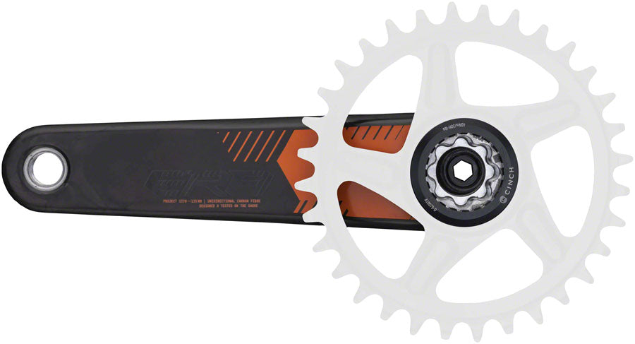 RaceFace Era Crankset - 160mm Direct Mount 136mm Spindle CINCH Interface Carbon Orange