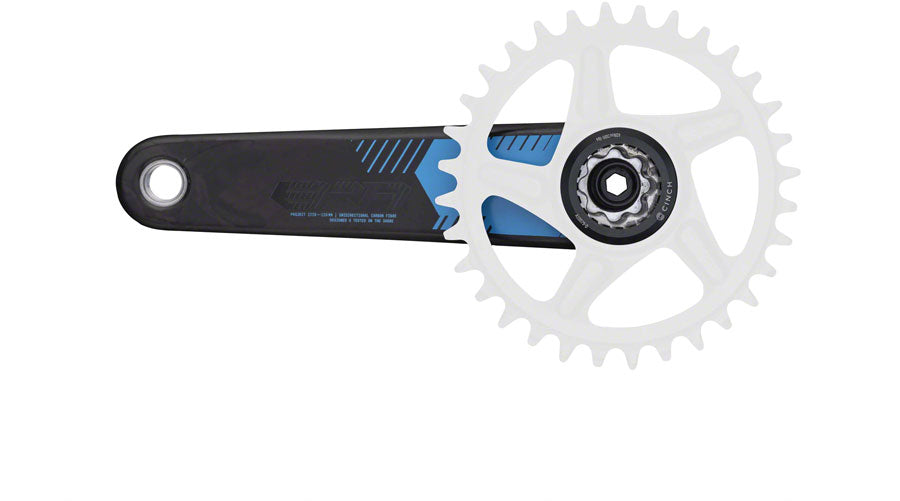 RaceFace Era Crankset - 160mm Direct Mount 136mm Spindle CINCH Interface Carbon Blue