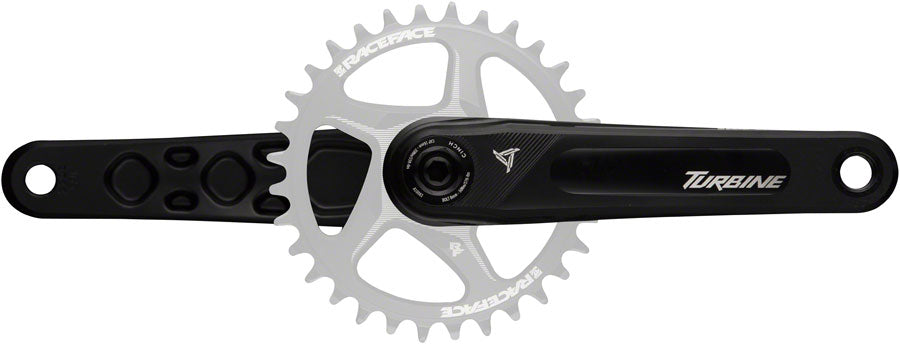 RaceFace Turbine Crankset - 160mm Direct Mount 143mm Spindle CINCH Interface 7050 Aluminum BLK