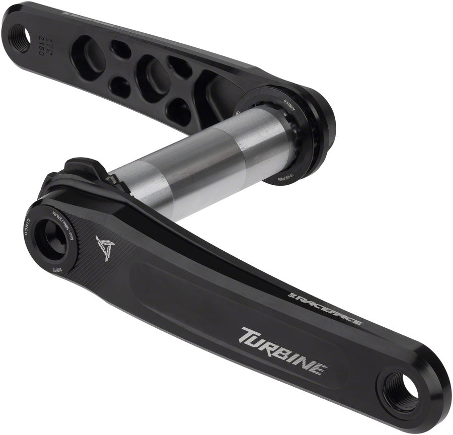 RaceFace Turbine Crankset - 160mm Direct Mount 143mm Spindle CINCH Interface 7050 Aluminum BLK