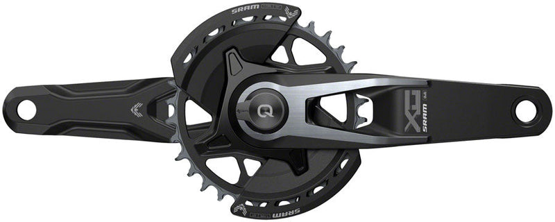 SRAM XX Eagle T-Type AXS Power Meter Wide Crankset - 165mm, 12-Spd, 32t Chainring, DM Thread Mount, PM Spider, DUB Spindle Interface, Black