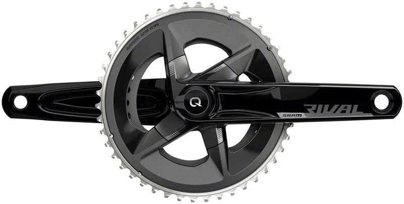 SRAM Rival AXS Crankset with Quarq Power Meter - 175mm, 12-Speed, 46/33t Yaw, 107 BCD, DUB Spindle Interface, Black, D1 - Open Box, New