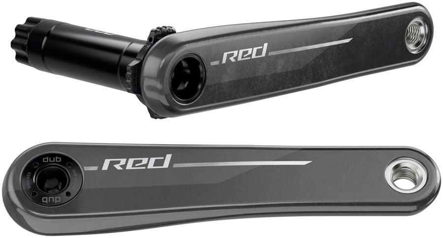 SRAM RED Crank Arm Assembly - 170mm, 12-Speed, 8-Bolt Direct Mount, DUB Spindle Interface, Natural Carbon, E1