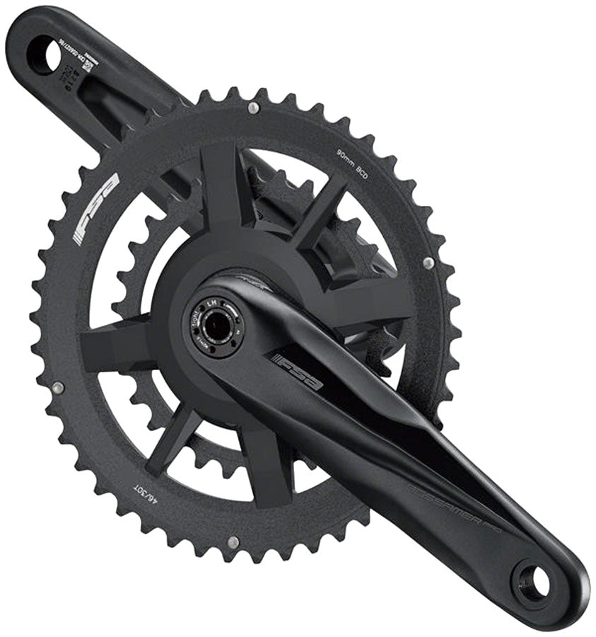 Full Speed Ahead Gossamer Pro AGX+ 2x Crankset  - 170mm 11-Speed 46/30t DM/90 BCD 24mm MegaExo Spindle N11 BLK