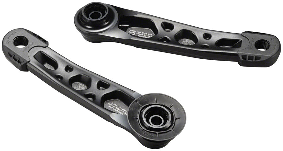 e*thirteen Helix Race Alloy e*spec Crank Arm Set - DUB 12mm Offset 165mm Self Extractor BLK