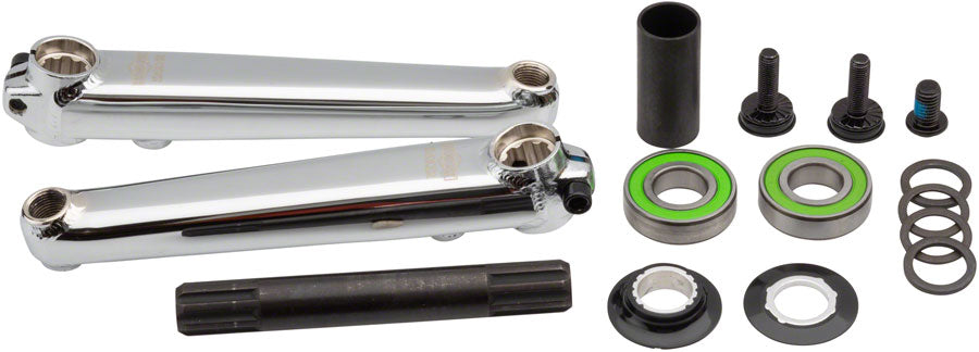 Sunday Saker v2 Cranks - 170mm With 19mm Mid BB Left Right Hand Drive Chrome