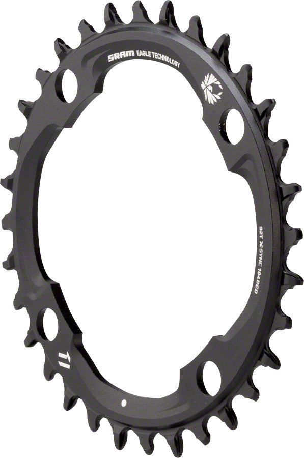 SRAM 30t 94 BCD x 4-Bolt 11/12-Speed X-Sync2 Eagle Chainring, Black - Open Box, New