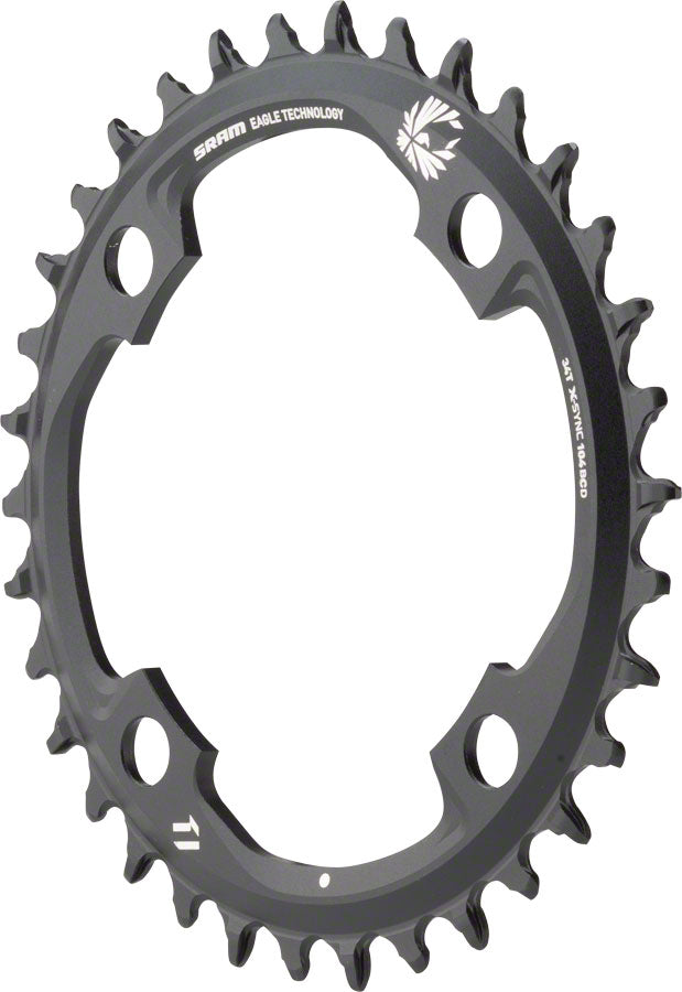 SRAM X-Sync 2 Eagle Chainring - 34 Tooth, 104mm BCD, 12-Speed, Black - Open Box, New