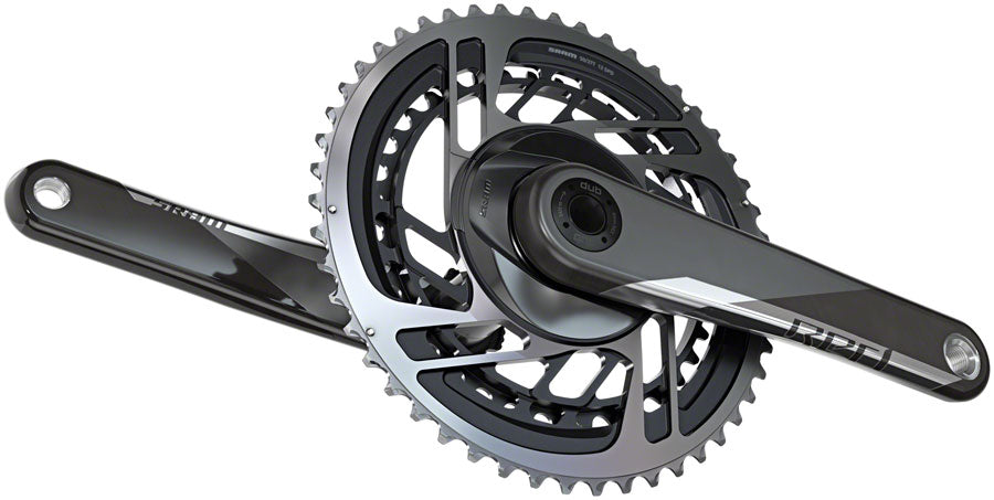 SRAM RED AXS Crankset - 167.5mm 12-Speed 46/33t Direct Mount DUB Spindle Interface Natural Carbon D1