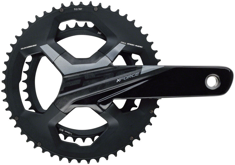 Full Speed Ahead K-Force WE Crankset - 170mm 11/12-Speed 50/34t 110 BCD 386 EVO Spindle Interface BLK