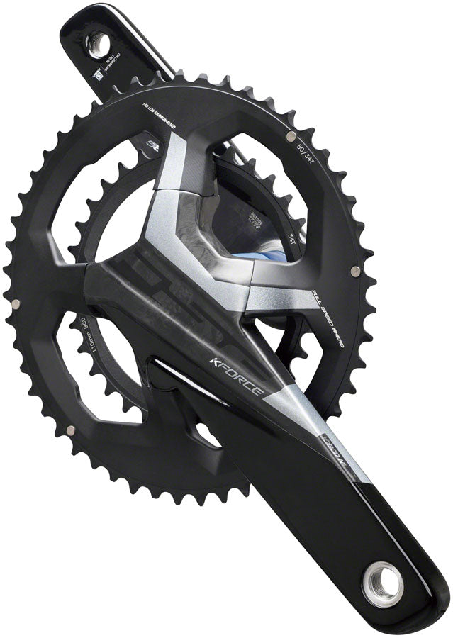 Full Speed Ahead K-Force WE Crankset - 170mm 11/12-Speed 50/34t 110 BCD 386 EVO Spindle Interface BLK