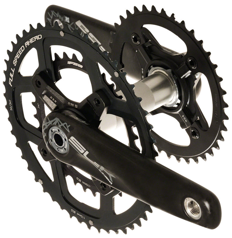 Full Speed Ahead SL-K Light BB392 Tandem Rear Crankset - 170mm 50/34t Direct Mount BLK