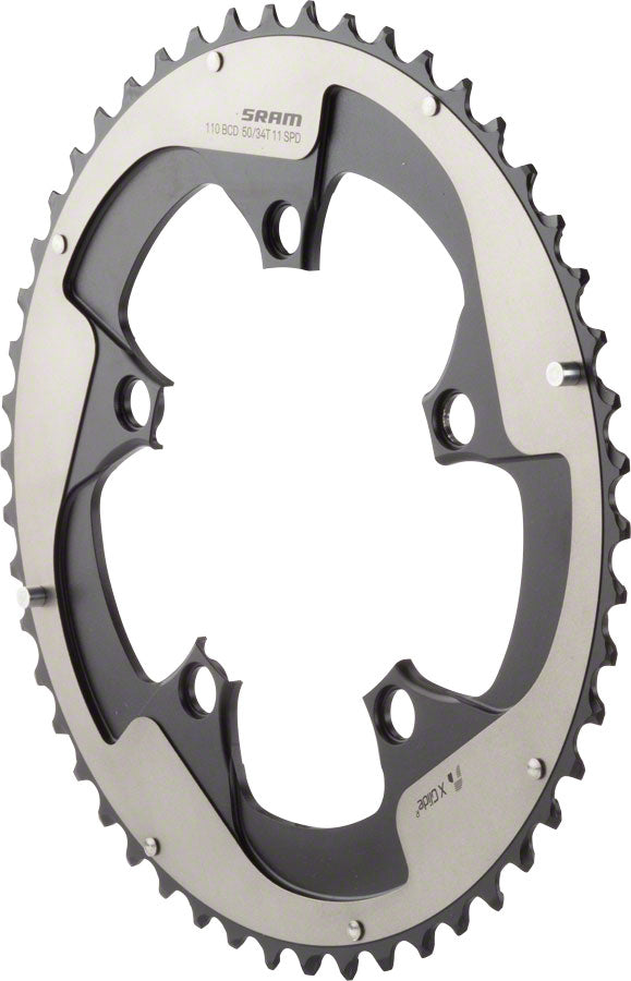 SRAM Red 22 50T 110mm Chainring Gray for Hidden or Non-Hidden Bolt Use with 34T - Open Box, New