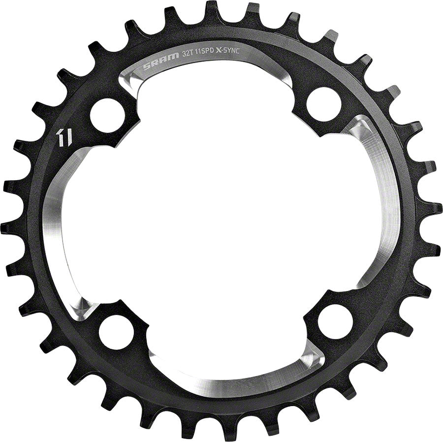 SRAM X-Sync 32 Tooth 94mm BCD 4-Bolt Chainring fits 10- and 11-Speed SRAM Chains - Open Box, New