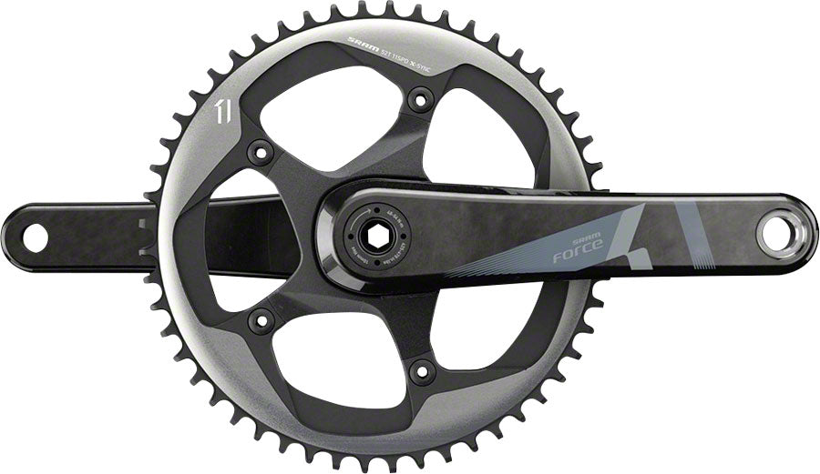 SRAM Force 1 Crankset - 175mm 10/11-Speed 52t 130 BCD BB30/PF30 Spindle Interface BLK