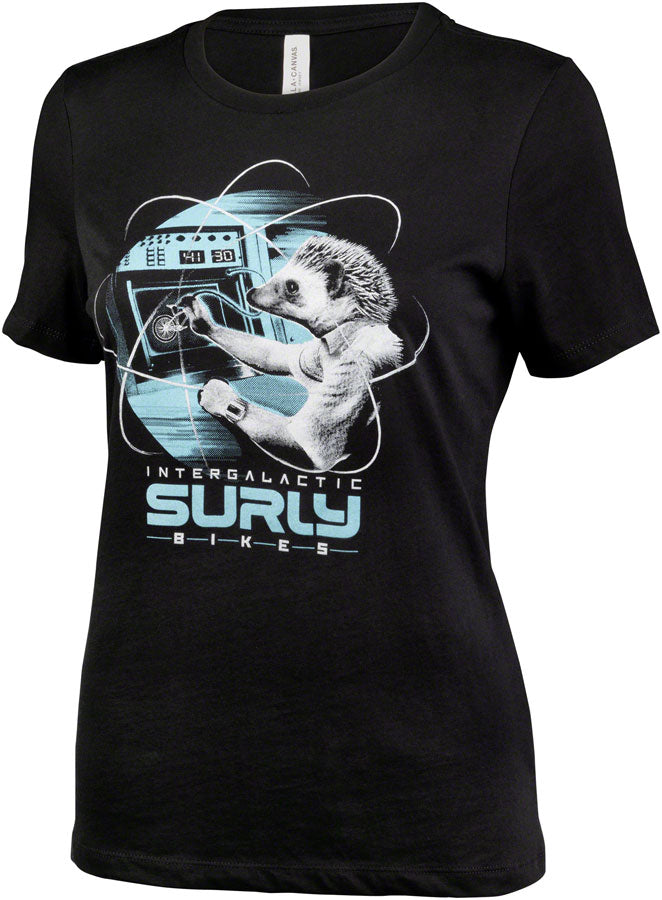 Surly Garden Pig Womens T-Shirt - Black/Gray/Teal Medium