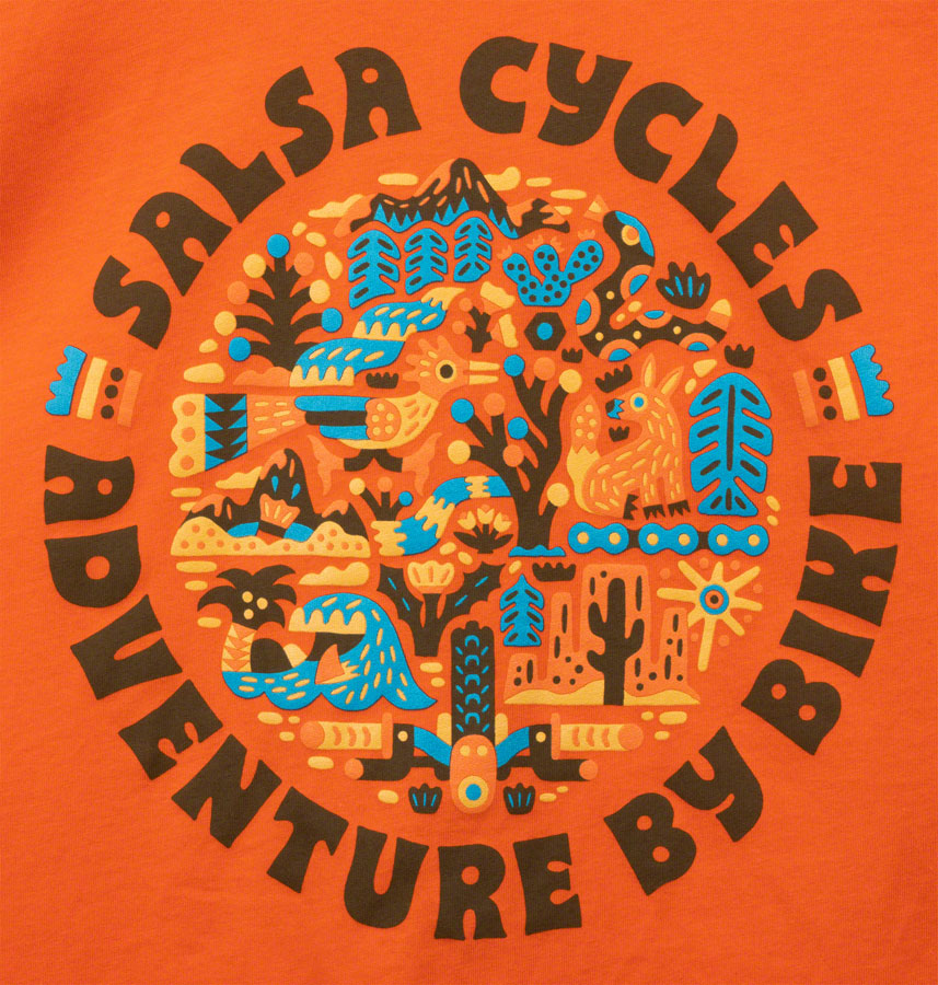 Salsa Planet Wild Kids T-Shirt - Orange X-Large