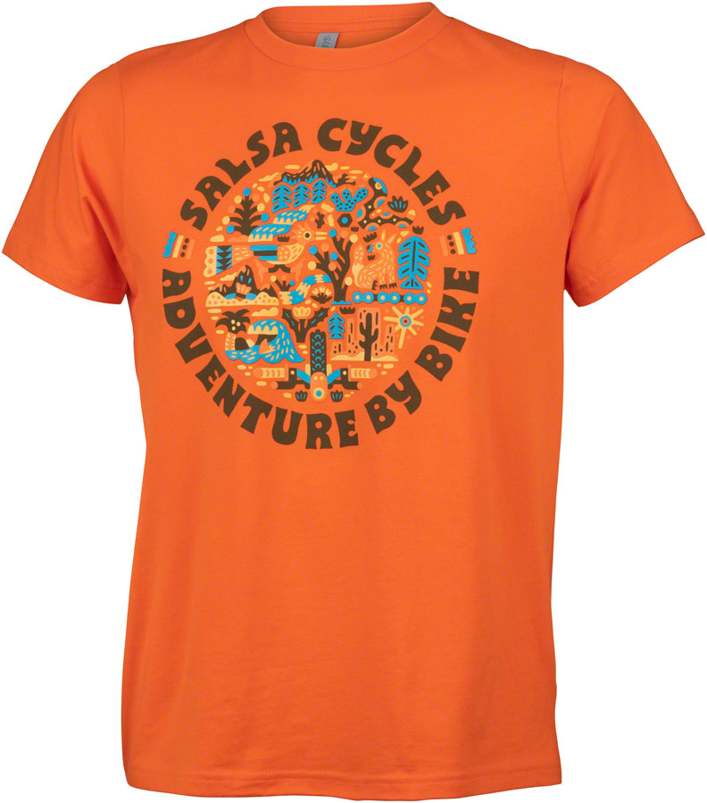 Salsa Planet Wild Kids T-Shirt - Orange X-Large