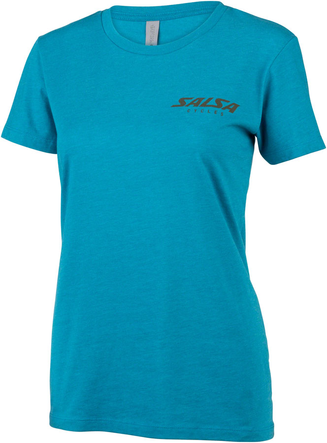 Salsa Lone Pine Womens T-Shirt - Teal Small