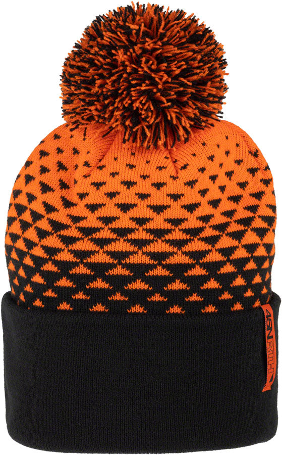 45NRTH Last Light Pom Hat - Orange/Black One Size