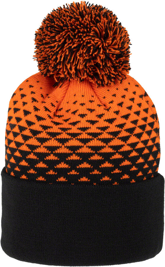 45NRTH Last Light Pom Hat - Orange/Black One Size