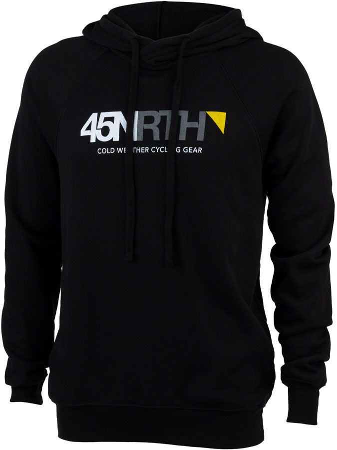 45NRTH Logo Pullover Hoodie - Unisex Black Large