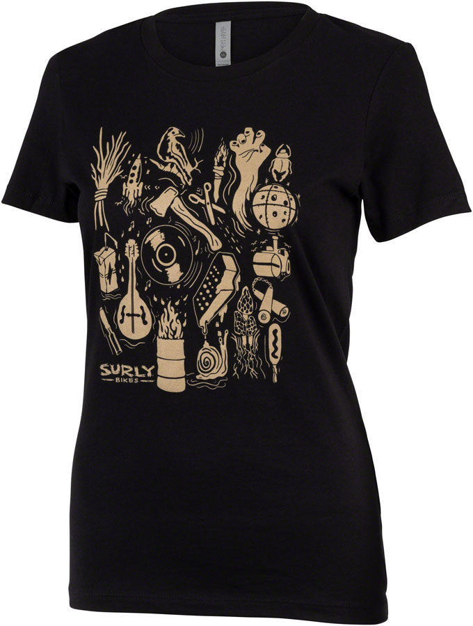 Surly Stamp Collection Womens T-Shirt - Black X-Large