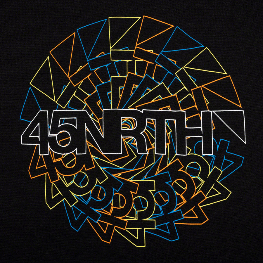 45NRTH Rune Wool T-Shirt - Unisex Black X-Large