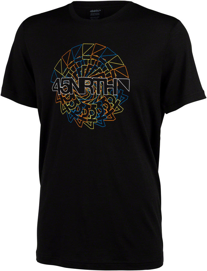 45NRTH Rune Wool T-Shirt - Unisex Black X-Large