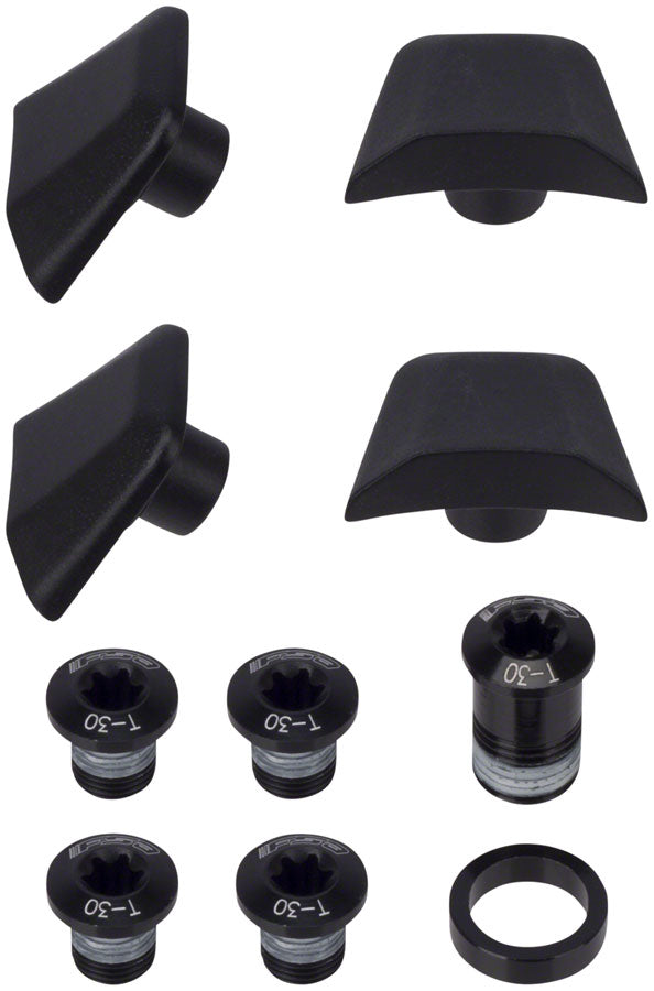 Full Speed Ahead SL-K ABS Chainring Bolt Kit - Black 10-Piece Kit