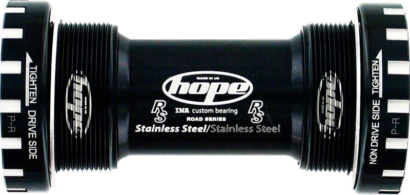 Hope BSA30 Threaded Bottom Bracket - 68/73/83/100/120mm For 30mm Spindle Stainless BLK