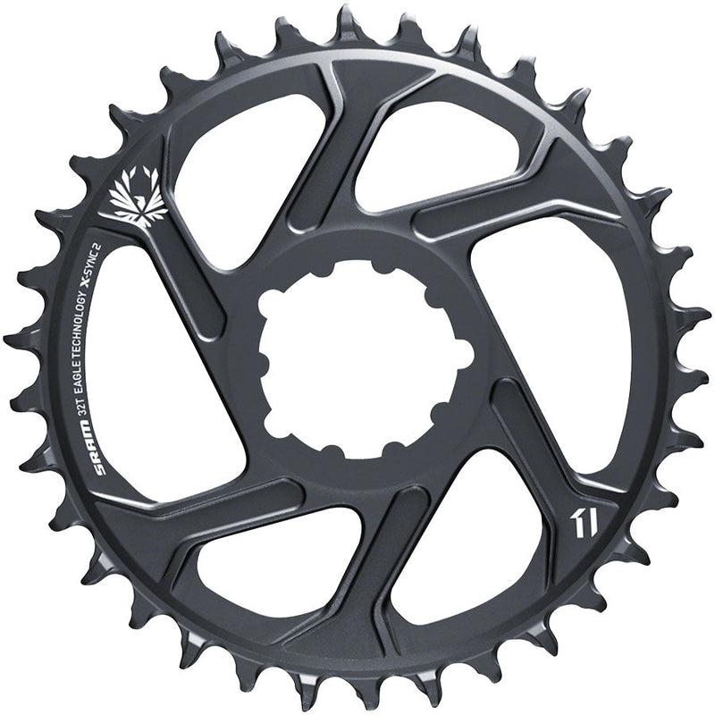 SRAM 32T X-Sync 2 SL Direct Mount Eagle Chainring 3mm Boost Offset, Lunar Gray - Open Box, New