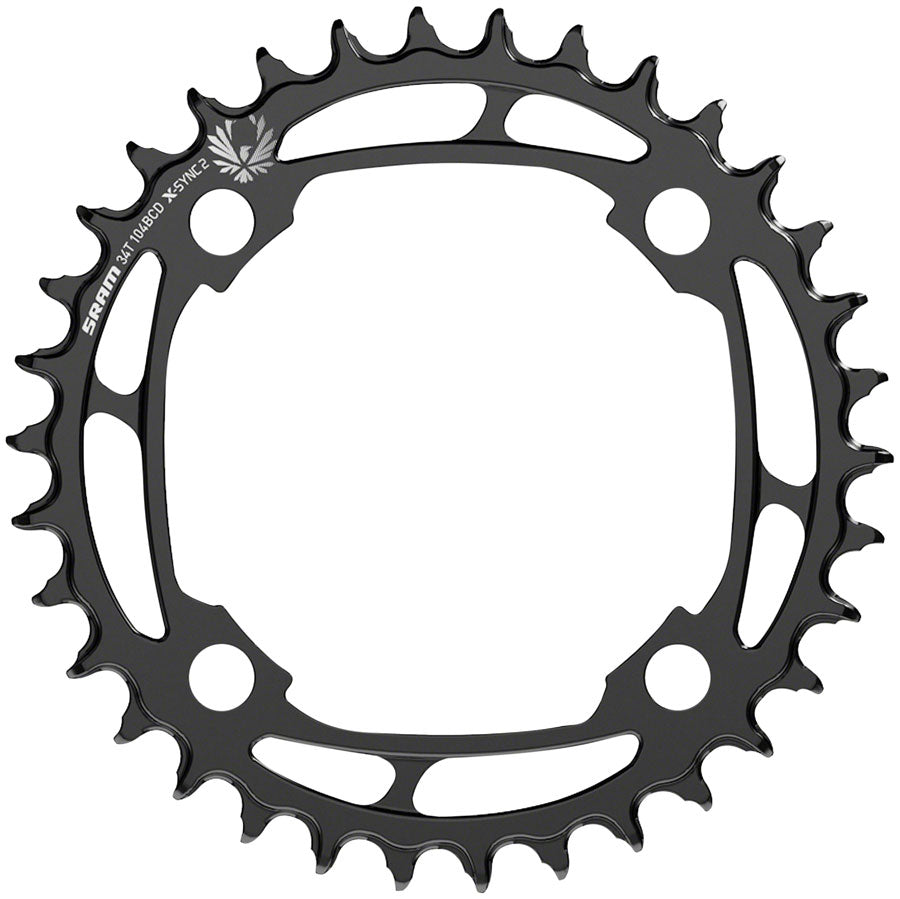 SRAM X-Sync 2 Steel Eagle Chainring - 34T 104mm Bolt Circle Diameter Black - Open Box, New