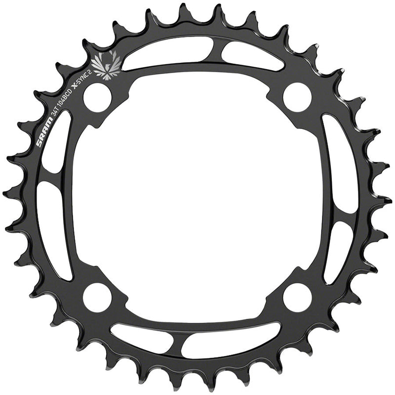 SRAM X-Sync 2 Steel Eagle Chainring - 34T 104mm Bolt Circle Diameter Black - Open Box, New