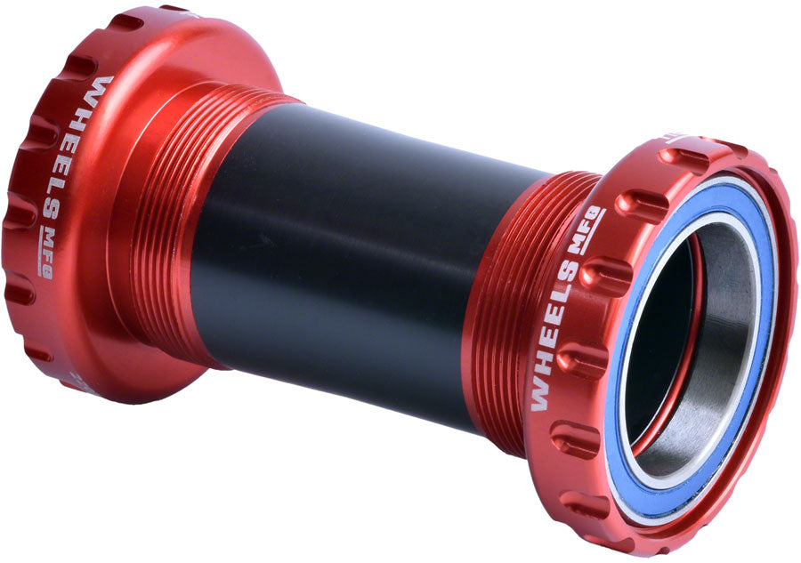 Wheels Manufacturing BSA Bottom Bracket - DUB Spindle ABEC 3 Red