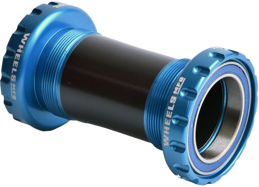 Wheels Manufacturing BSA Bottom Bracket - DUB Spindle ABEC 3 Teal