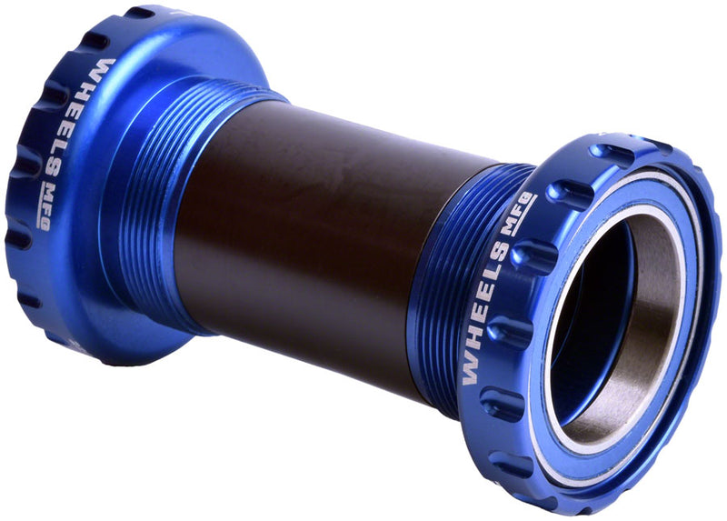 Wheels Manufacturing BSA Bottom Bracket - DUB Spindle ABEC 3 Blue