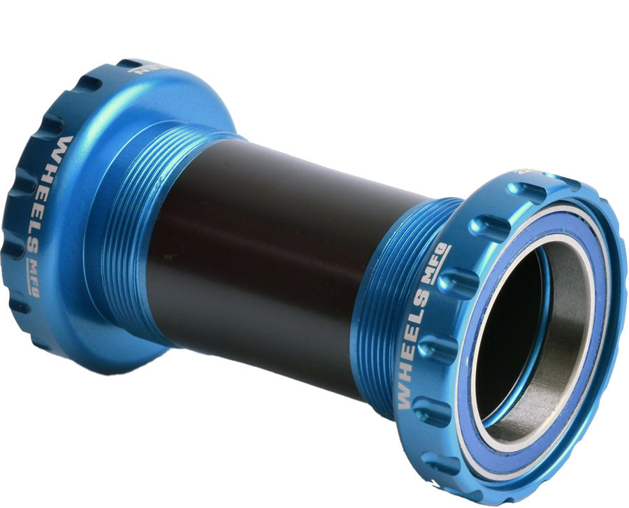 Wheels Manufacturing BSA 30 Bottom Bracket - English BSA Frame Interface ABEC-3 Bearings For 30mm Spindle Teal