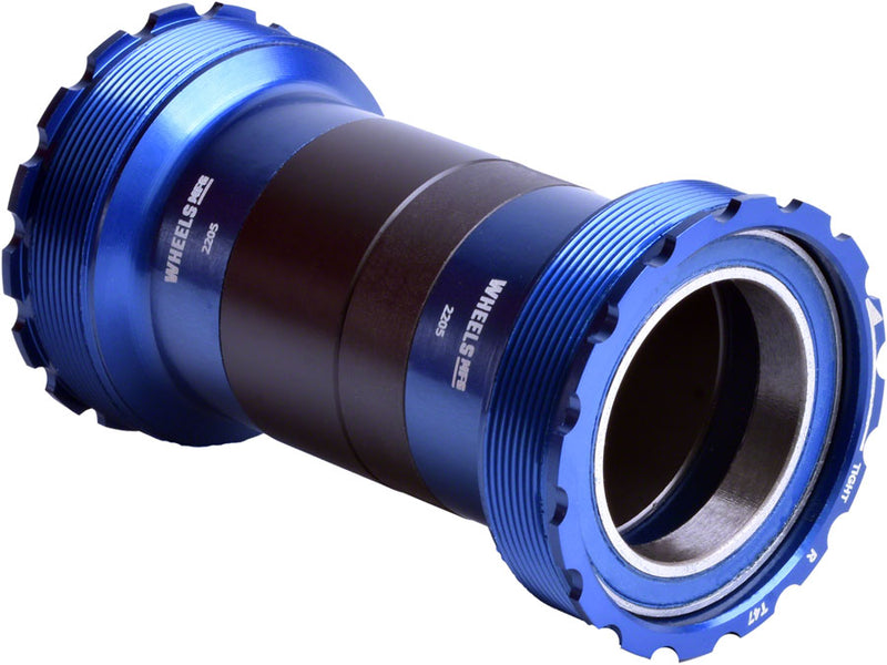 Wheels Manufacturing T47 Inboard Bottom Bracket - For 30mm Spindle ABEC-3 Bearings Fits Frames 68mm-132mm BB Shells Blue