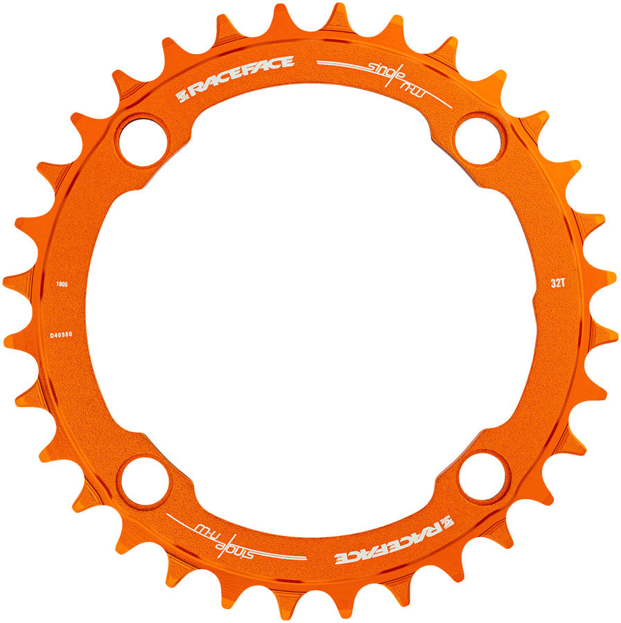 RaceFace 1x Narrow Wide Chainring - 36t 104 BCD 10-12 Speed 7075 Aluminum Orange