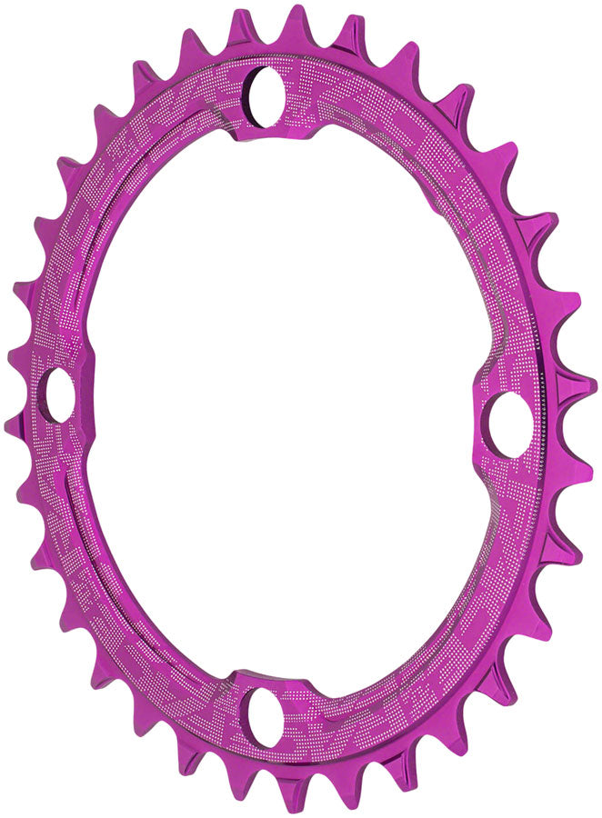 RaceFace 1x Narrow Wide Chainring - 36t 104 BCD 10-12 Speed 7075 Aluminum Purple