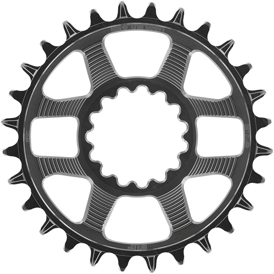 e*thirteen Helix R Chainring - 28t 11/12-Speed 52/55mm Flip Flop CL 3.5mm Offset e*thirteen DM BLK