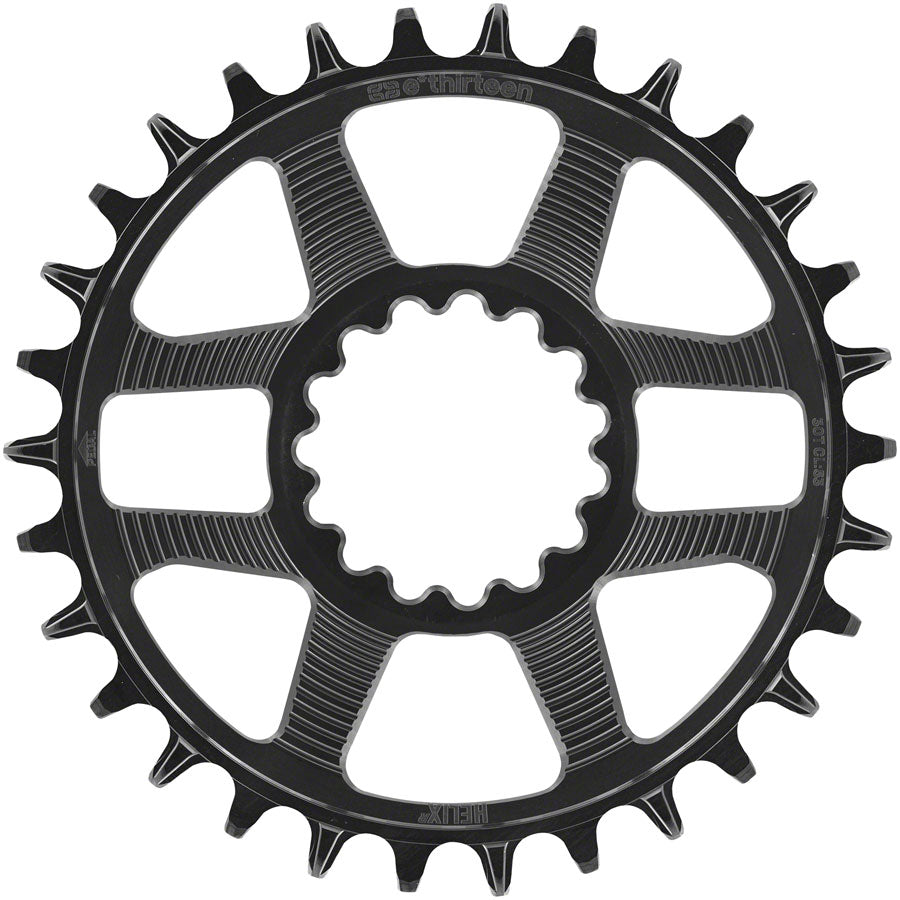 e*thirteen Helix R Chainring - 30t 11/12-Speed 52/55mm Flip Flop CL 3.5mm Offset e*thirteen DM BLK