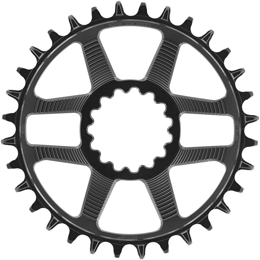 e*thirteen Helix R Chainring - 32t 11/12-Speed 52/55mm Flip Flop CL 3.5mm Offset e*thirteen DM BLK