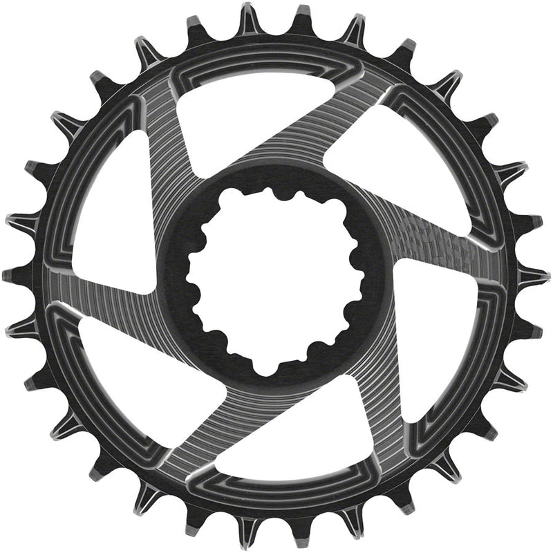 e*thirteen Helix R Chainring - 30t 11/12-Speed 3mm Offset SRAM 3-Bolt DM BLK