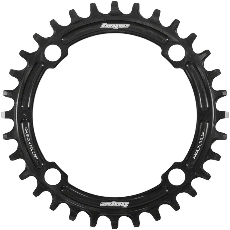 Hope Retainer Chainring - 32t 104 BCD R22 Black