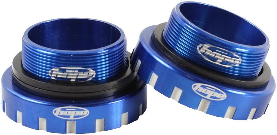 Hope BSA30 Threaded Bottom Bracket - 68/73/83/100/120mm For 30mm Spindle Stainless Blue