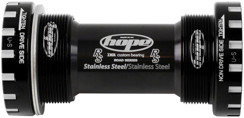 Hope BSA Threaded Bottom Bracket - 68mm Road For 24mm Spindle Stainless BLK