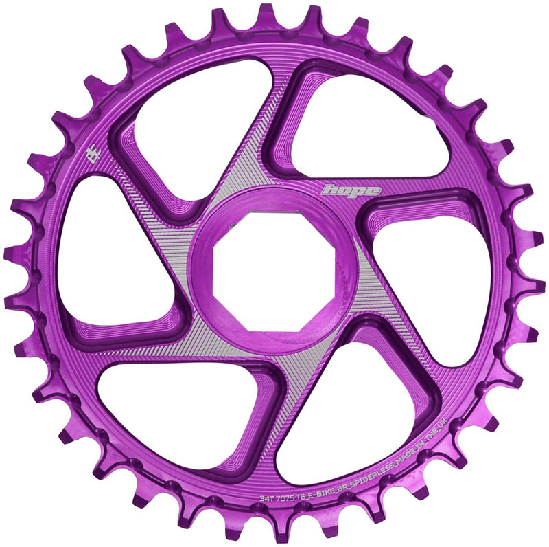 Hope Brose eBike Chainring - 34t Purple